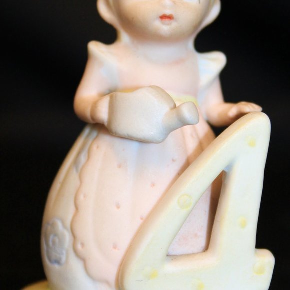 Lefton China Christopher Collection Birthday Growing Girls Age 1-10 Young Flower - Picture 5 of 10